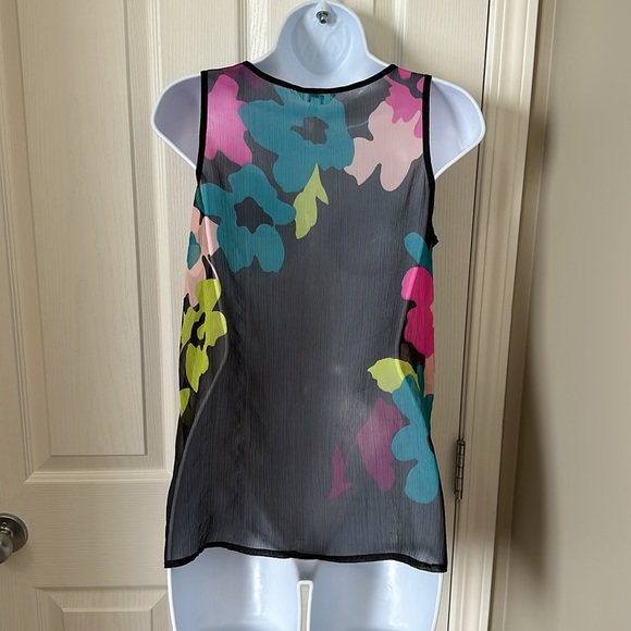 CANDIE’S Sheer Floral Tank - Picture 3 of 7